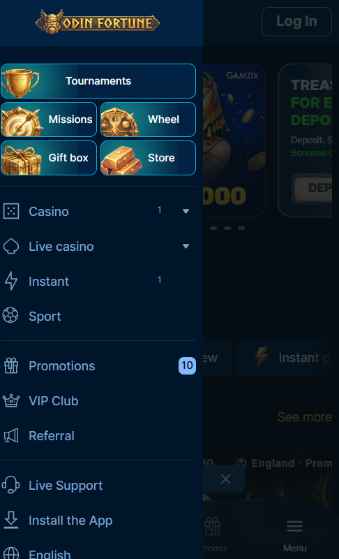 Odin Fortune Casino mobile